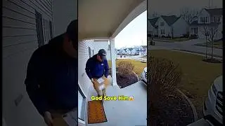 Delivery Gone Wrong 😱 Dog Rushes Out #shorts