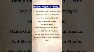 a morning prayer before you begin your day🙏