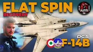 🔥💀 DCS F-14 TOMCAT FLAT SPIN RECOVERY TUTORIAL  ITA #dcs #f14tomcat