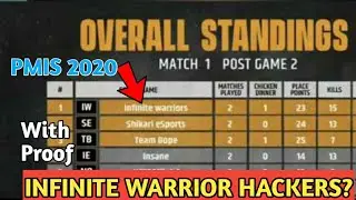 INFINITE Warrior's Hackers ? Full Explanation | STE and Iw recent controversy | PMIS 2020| ESPORTS