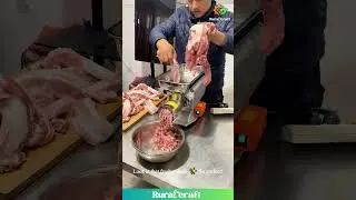 This Meat Grinder is My Spirit Animal! 😂 Nom Nom Nom Pork! #meatgrinder #foodprep #satisfyingvideo