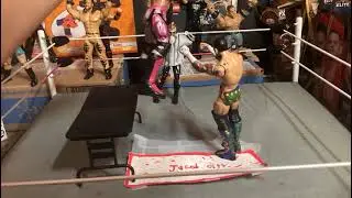 Stop motion,cm punk hitting a  gts threw the table to AJ styles ￼😱