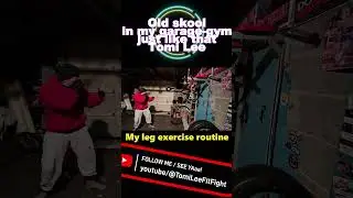 My routine leg workout #motivation #fitness #kickboxing #garagegym