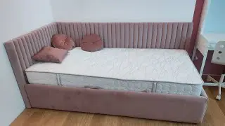 Угловая детская кроватка с панелями. Модель Денни kids