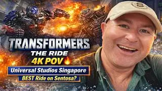 🇸🇬Singapore Transformers The Ride Universal  Studios best rides Singapore Sentosa island Travel Vlog