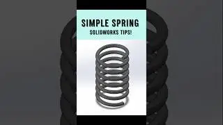 How to Make a Simple Spring in SolidWorks | Fast & Easy