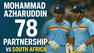 SANJAY MANJREKAR & MOHAMMAD AZHARUDDIN| 78 RUNS PARTNERSHIP VS SOUTH AFRICA @ ADELAIDE IN 1992.