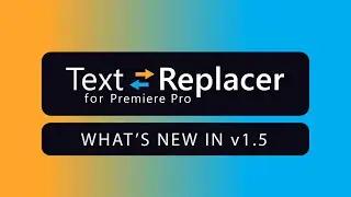 Text Replacer for Premiere Pro - What's new in v1.5 - Srt to mogrt and mogrt to srt