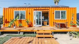Beautiful container house on the platform is loved and sought after by everyone