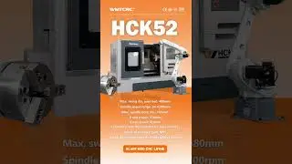 Recommended! HCK52 2026 New High-Precision Slant-Bed CNC Lathe✨ #cnclathe