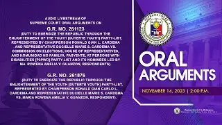 ORAL ARGUMENTS ON G.R. No. 261123 / G.R. No. 261876 - November 14, 2023