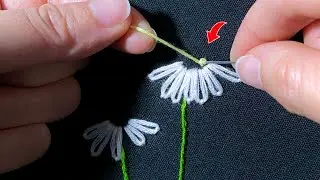 Learn 3 HAND STITCHES  for Daisy Embroidery | Step-by-Step TUTORIAL & COMMON MISTAKES (Jady Kreativ)