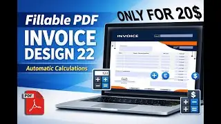 Fillable Pdf Invoice Design 22 Editing Tutorial #fillablepdf #fillableform #Automaticcalculation