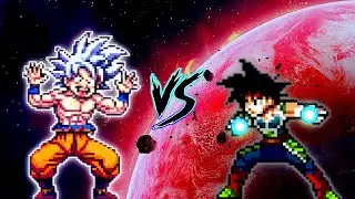 Goku Namek V4 OP (all forms) VS Bardock V3 OP in Mugen