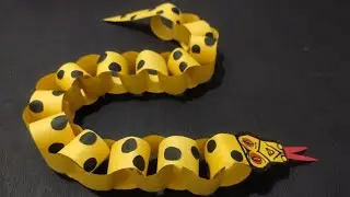 Paper Craft Diy | Paper Snake Making | Easy Paper Craft @SuperFrames