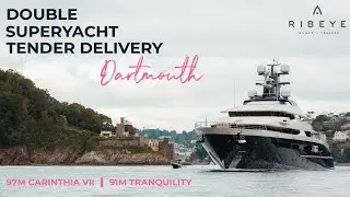 Double Superyacht Tender Delivery in Dartmouth! Motoryacht Carinthia VII & Motoryacht Tranquility