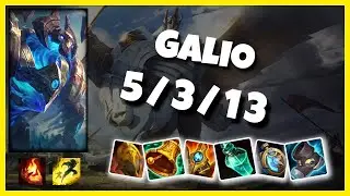 Galio 11.2 Gameplay Challenger Replay S11 Support (5/3/13) - KOREAN
