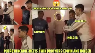 HINCAPIÉ MEETS THE QUINTERO TWINS! ARSENAL’S SOUTH AMERICAN TRIO UNITES AT LONDON COLBEY🇪🇨🇨🇴🔴
