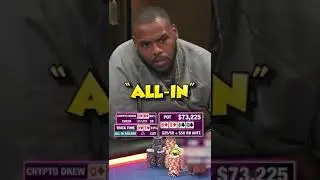 Trick Time goes for it all with just a gutshot straight draw!😨💰 #gambling #poker
