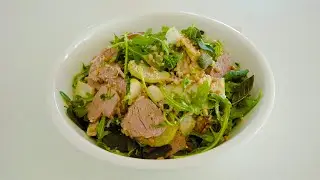 West Village - Matt Golinski's Roasted Pork Fillet, Pear, Rocket and Pine Nut Salad