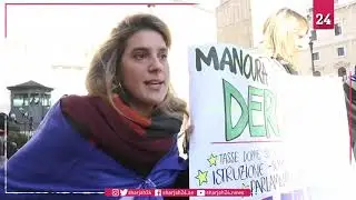 Protests in Rome against 2019 budget ahead of confidence vote