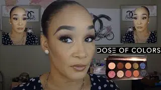 Dose of Colors DESI X KATY FRIENDCATION Palette Tutorial | Sparkly Mauvy Look