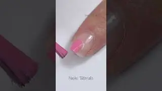 Easy Pink Abstract Nail Art Tutorial #shorts