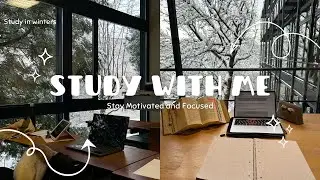 Winter Study Lofi ❄️ | Cozy Focus Music for Night Study