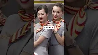 Top 10 Air Hostess Uniform From Different Countries 🥋 #shorts #shortsfeed #youtubeshorts