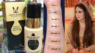 Parlour secret bridle base using Miss rose purely natural foundation||BY Muskan beauty hub.