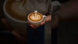 Swan Latte Art | Coffee Art #baristalife #art #barista