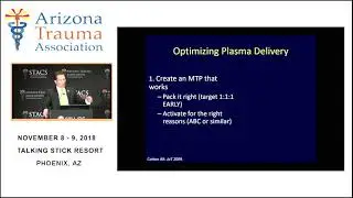Strategies to Enhance Plasma Availability for Massive Transfusion - Presented at STACS 2019