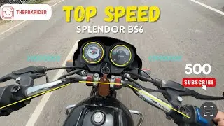 Disappointed with My Splendor Plus BS6? 😔 | Top Speed Test Results | The PBX Rider #viral #trending