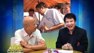 Thailand Flood News. Big Bag Barrier Protest