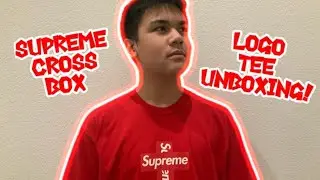 SUPREME CROSS BOX LOGO TEE! (Unboxing & On-Body Review)