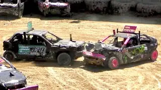 Powder Puff Compact Demolition Derby Women's Class No Mercy 4 Feature 2025 Dunbar Pa #demoderby