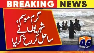 Karachi Hot weather, citizens went to the beach