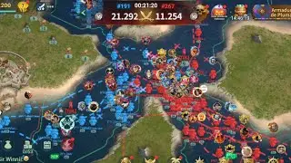 Epic War between servers 191 vs 267 in Sea of Conquest Season 11 X6