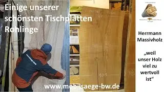 Tischplatten aus Stuttgart - einige unserer sch&ouml;nsten Rohlinge, auch zum selber bauen