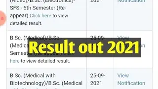 big update ll Gju university latest news ll result out 2021