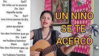 Un niño se te acercó. Letra y acordes