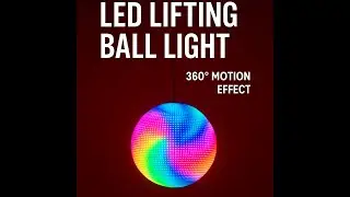 LED lifting ball, kinetic light, stage lighting, 360 motion effect, DMX light, LED sphere