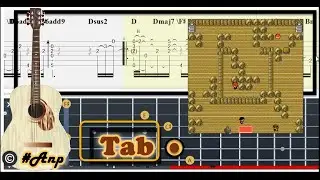 GUITAR TAB - Burned Tower (Pok&eacute;mon Gold & Silver) | Fingerstyle Tutorial Sheet #Anp