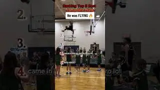 Top 5 Epic Trampoline Dunks 🏀🔥 (One Went Too Far )