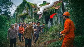 Cleaning up haunted house that's been abandoned for 50 years - Snake demon appeared made us run away