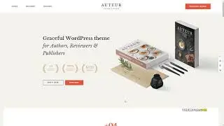 Auteur WordPress Theme for Authors and Publishers