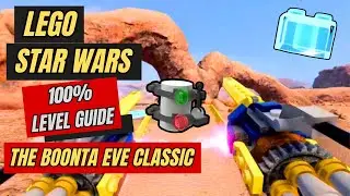 Lego Star Wars 100% Level Guide - 'The Boonta Eve Classic' (4K)