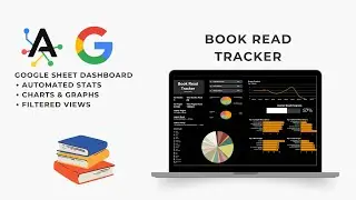 Book Read Tracker Dashboard | Google Sheet Template