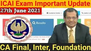 ICAI Exam Important Update | July 2021 CA Exams | CA Exam Update | ICAI Opt Out Window Announcement