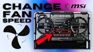 How To Change GPU Fan Speed Using MSI AFTERBURNER 𖣘 Reduce & Stop Fan Noise On Any Graphics Card